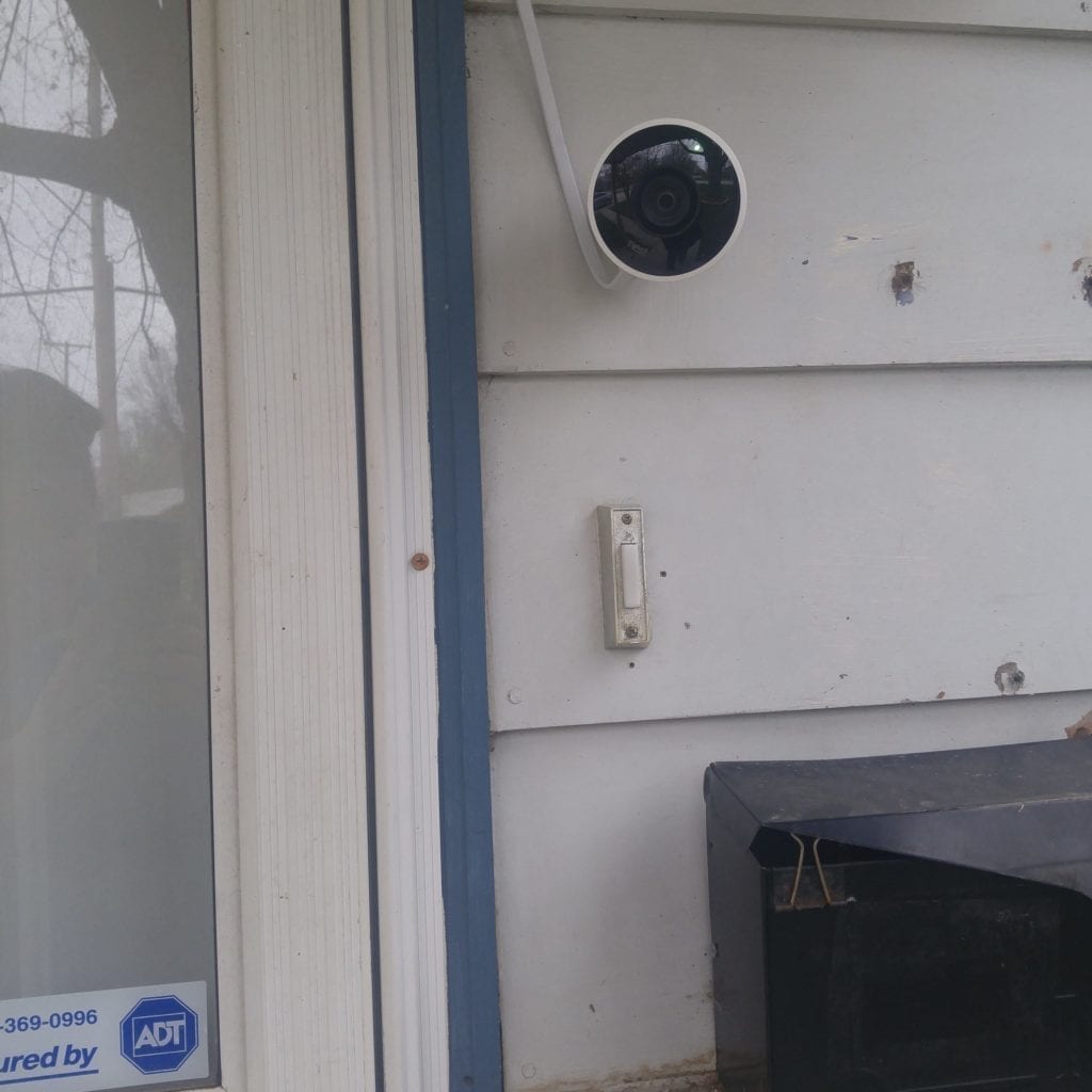 Photo: Nest outdoor camera freshly installed