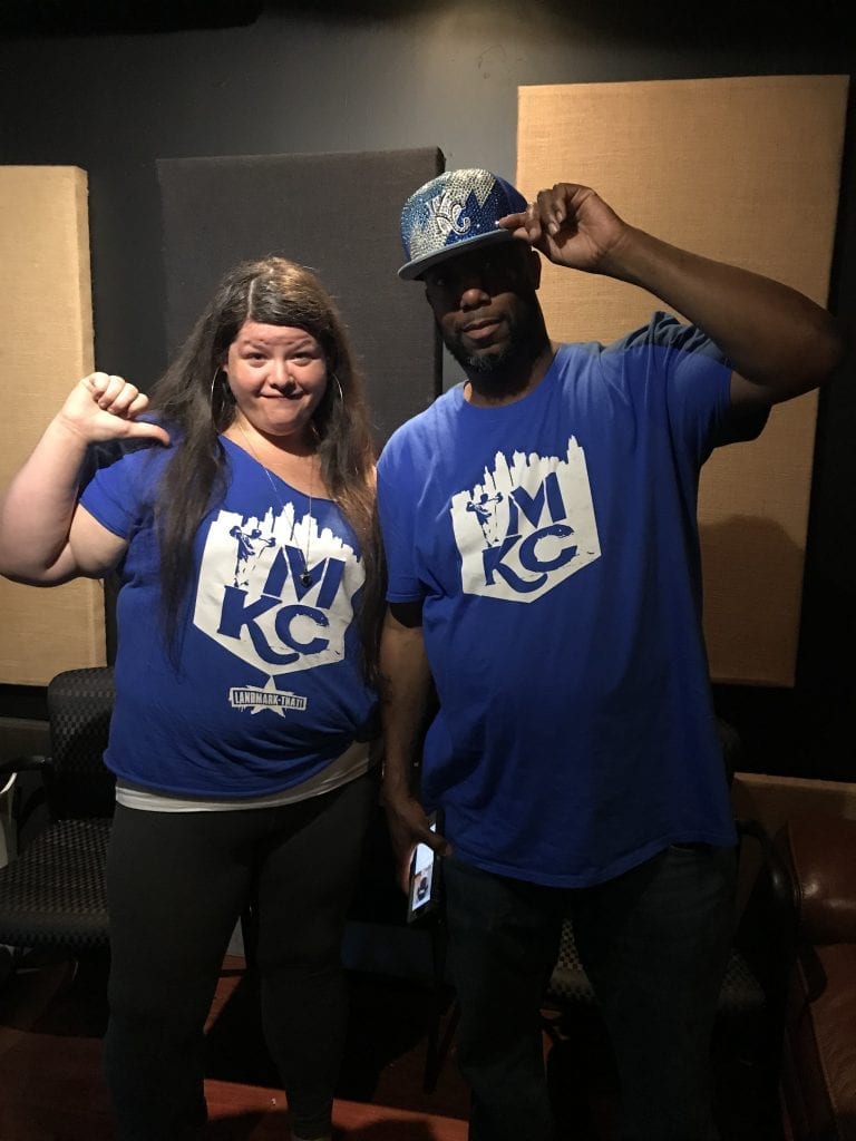 Photo: Rachel (left) with The Popper, KC area rapper